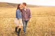 © arthurhidden - Landscape portrait of young beautiful stylish couple sensual and