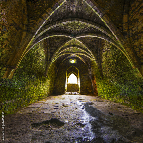 Fotomural Ancient medieval room with arches
