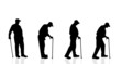 © majivecka - Vector silhouette  of old man.
