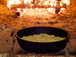 Baking Pie In Traditional Oven