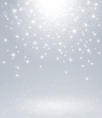 Wall Mural - starlight silver background