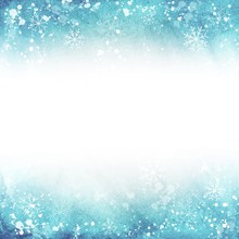Winter Illustration. Frame With Snowflakes.  Vector