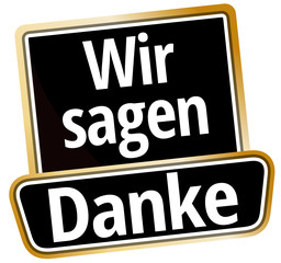 Poster - Wir sagen Danke