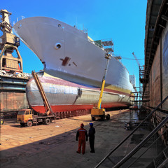 Wall Mural - On the dock at the shipyard