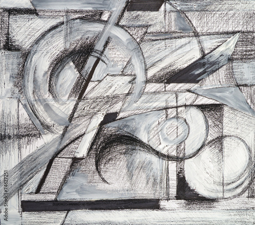 Naklejka na szafę an abstract drawing