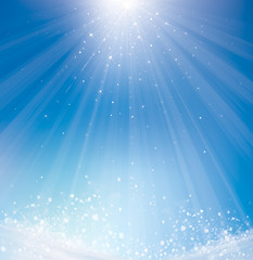 Wall Mural - vector winter sparkle background.