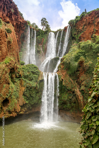 Naklejka - mata magnetyczna na lodówkę cascades d'ouzoud - maroc 3