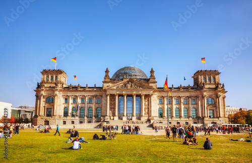 Plakat Budynek Reichstagu w Berlinie, Niemcy