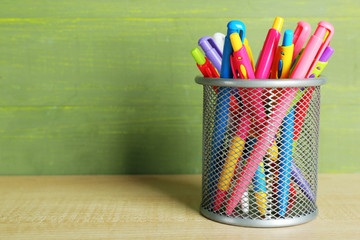 Sticker - Metal holder with different pens