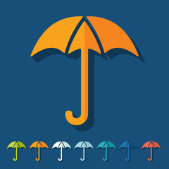 Wall Mural - Flat design: umbrella