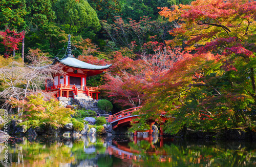 Zdjęcie XXL Daigoji Temple jesienią, Kioto, Japonia