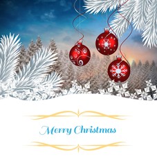 Poster - Composite image of Christmas greeting card
