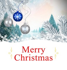 Poster - Composite image of christmas card