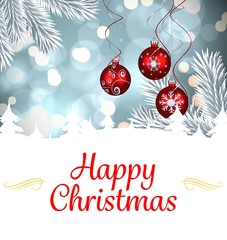 Fototapete - Composite image of christmas card