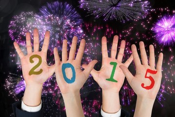 Poster - Composite image of business peoples hands