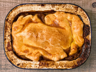 Poster - rustic meat pie