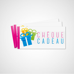 Sticker - chèque cadeau