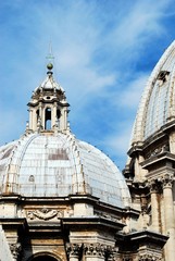 Wall Mural - View of top of St Peter Basilica roof on May 31, 2014