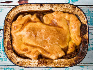 Poster - rustic meat pie