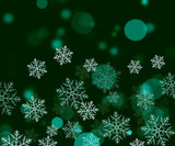 Fototapeta  - Winter Background with Snowflakes