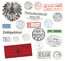 Briefmarken Und Poststempel Aus Berlin