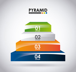 Wall Mural - pyramid infographic