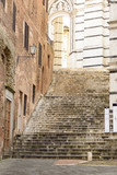 Fototapeta Na drzwi - Stair in Siena