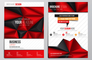 Wall Mural - brochure design template