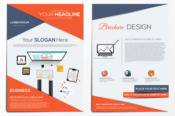 Wall Mural - brochure design template