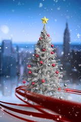 Poster - Composite image of christmas tree