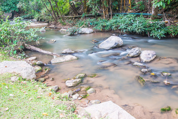 Poster - Water Flowing at Maesa Noi Waterfall