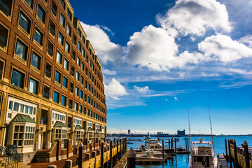 Wall Mural - Building along the waterfront in Rowes Wharf, Boston, Massachuse