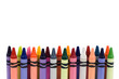 colored crayons
