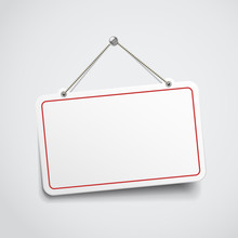 Blank Hanging Sign