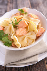 Poster - pasta and salmon