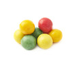 Pile of colorful chewing gum balls