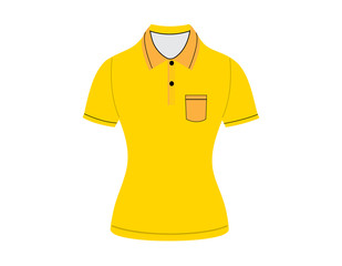 polo shirt outline on white background