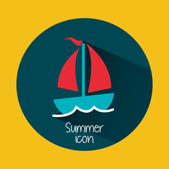 Sticker - summer icon