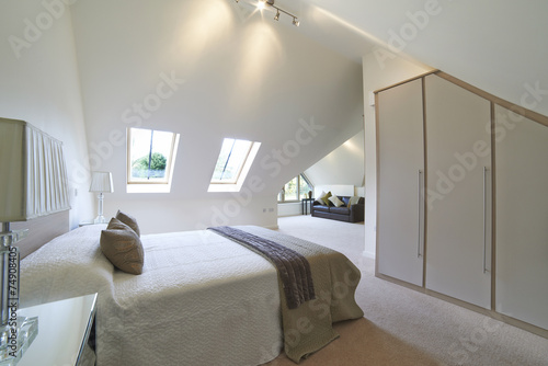 Valokuva Interior View Of Beautiful Luxury Bedroom