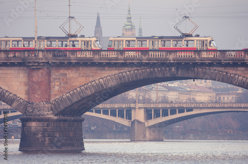 Fototapeta do kuchni Prague tram