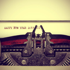 Poster - happy new year 2015, with a retro effect