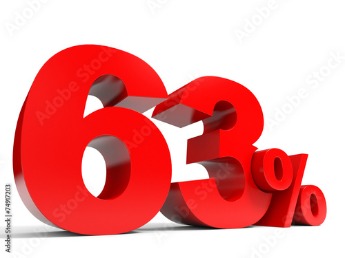 Poster Red sixty three percent off. Discount 63%.