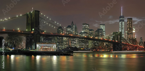 Naklejka na szybę New York City at night