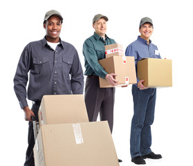 Wall Mural - African-American postman.