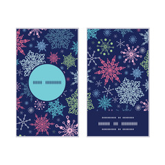 Vector snowflakes on night sky Christmas snowflake silhouette