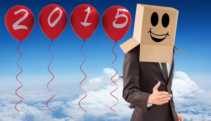 Poster - Composite image of anonymous businessman offering his hand