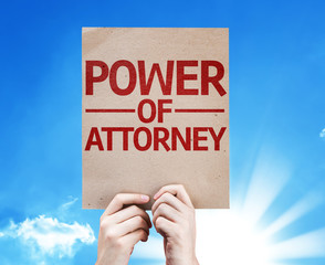 Power of Attorney card with beautiful day