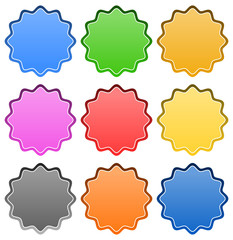 Poster - Starburst / badge shapes