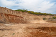 An open clay pit in central Ukraine