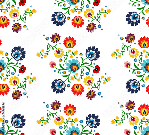 Fototapeta na wymiar Polish folk pattern vector